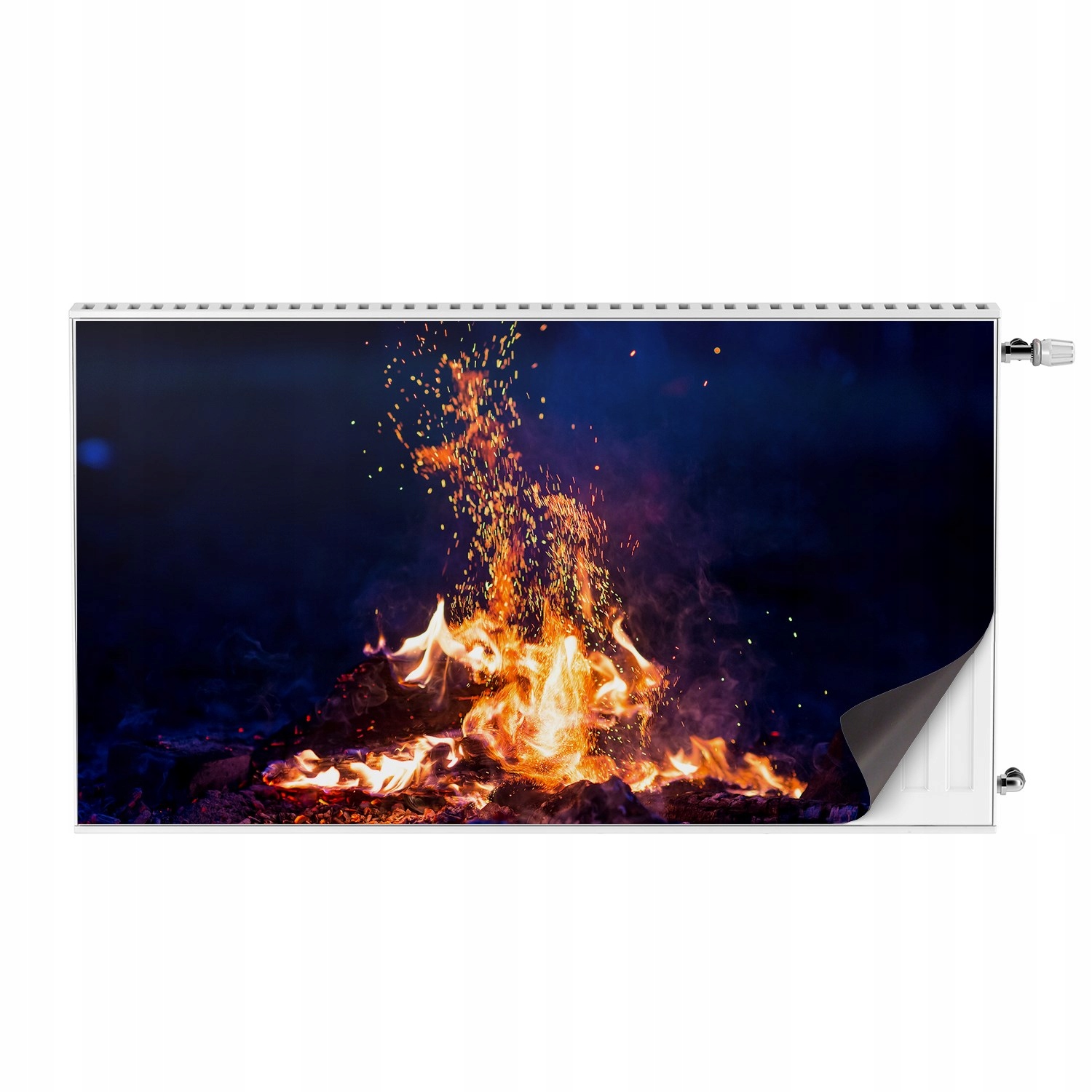 Dekorativní kryt na radiátor Oheň žár plamen