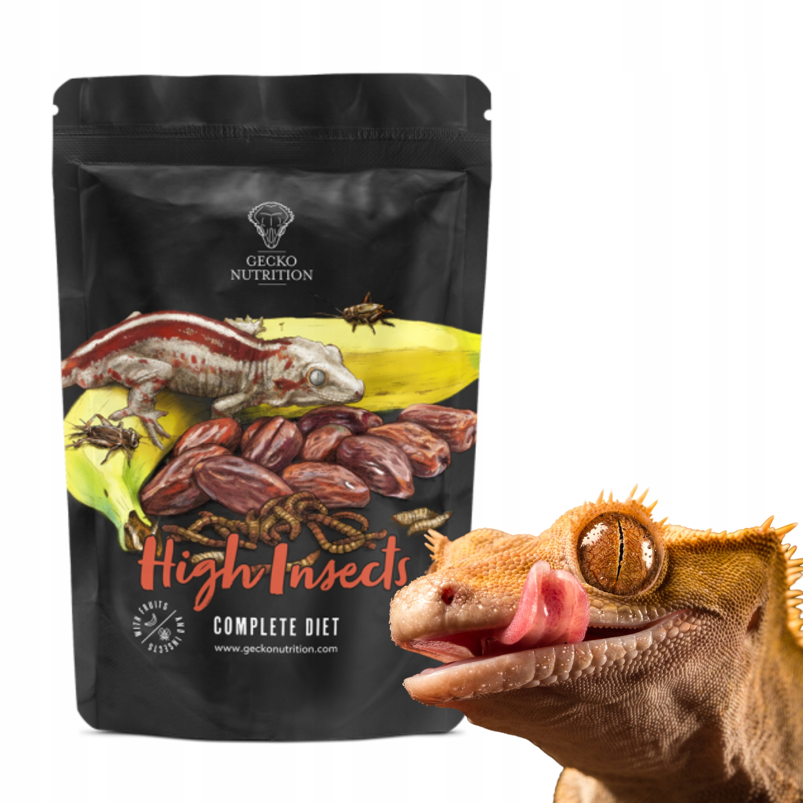 Levně Gecko Nutrition Banán hmyzu krmivo: gekon otřesený, felsuma 100 g