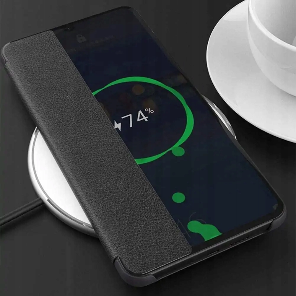 Etui SMART VIEW do Huawei P30 Pro, Case Wyświetlający Powiadomienia + SZKŁO Dedykowany model P30 Pro