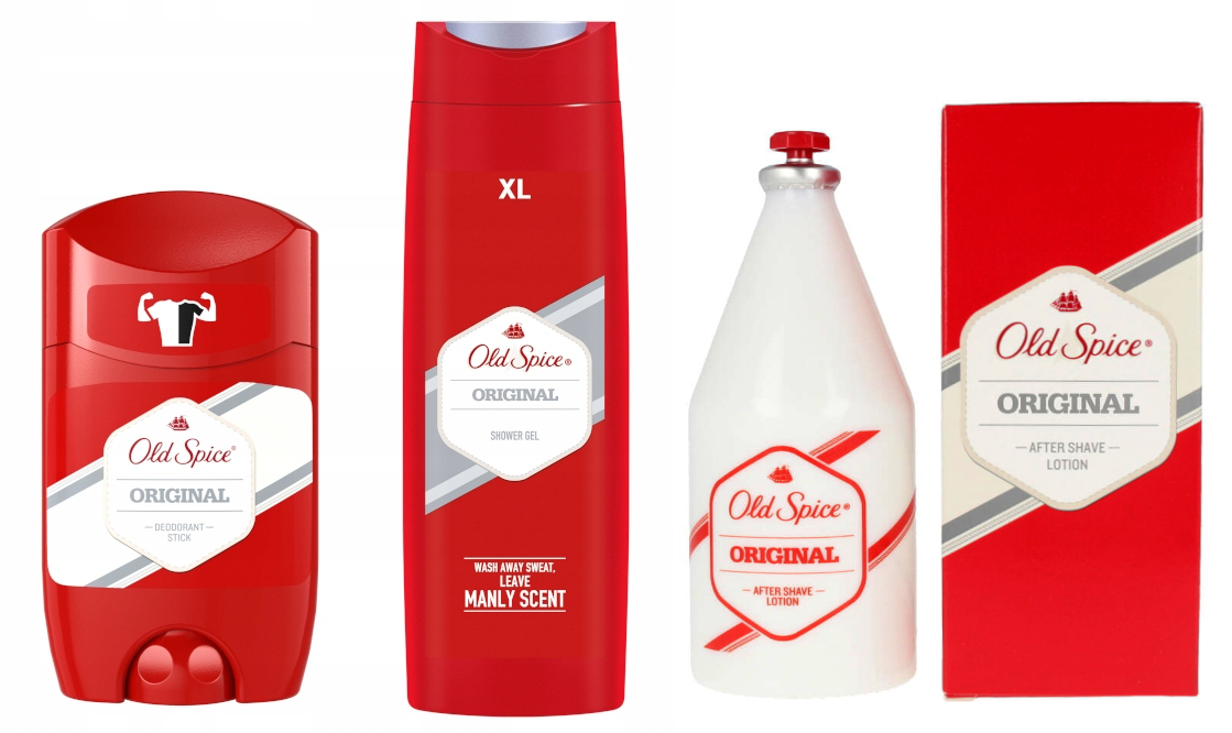 OLD SPICE ORIGINAL ZESTAW A/S +SZTYFT 50ml +ŻEL400