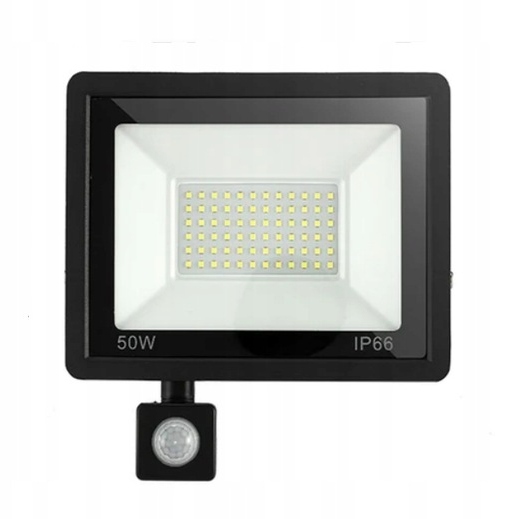 HALOGEN LED LAMPA ZEWNĘTRZNA NAŚWIETLACZ REFLEKTOR CZUJNIK RUCHU 50W