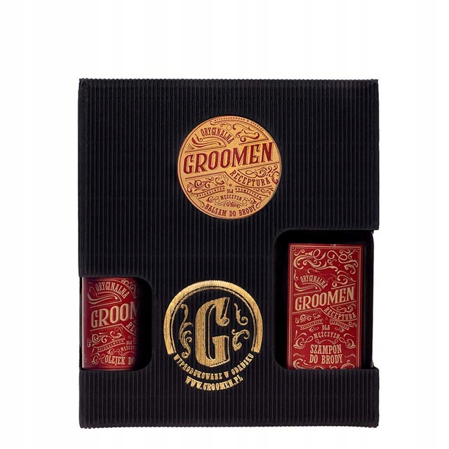

Zestaw do brody Groomen Fire Olejek Balsam Szampon