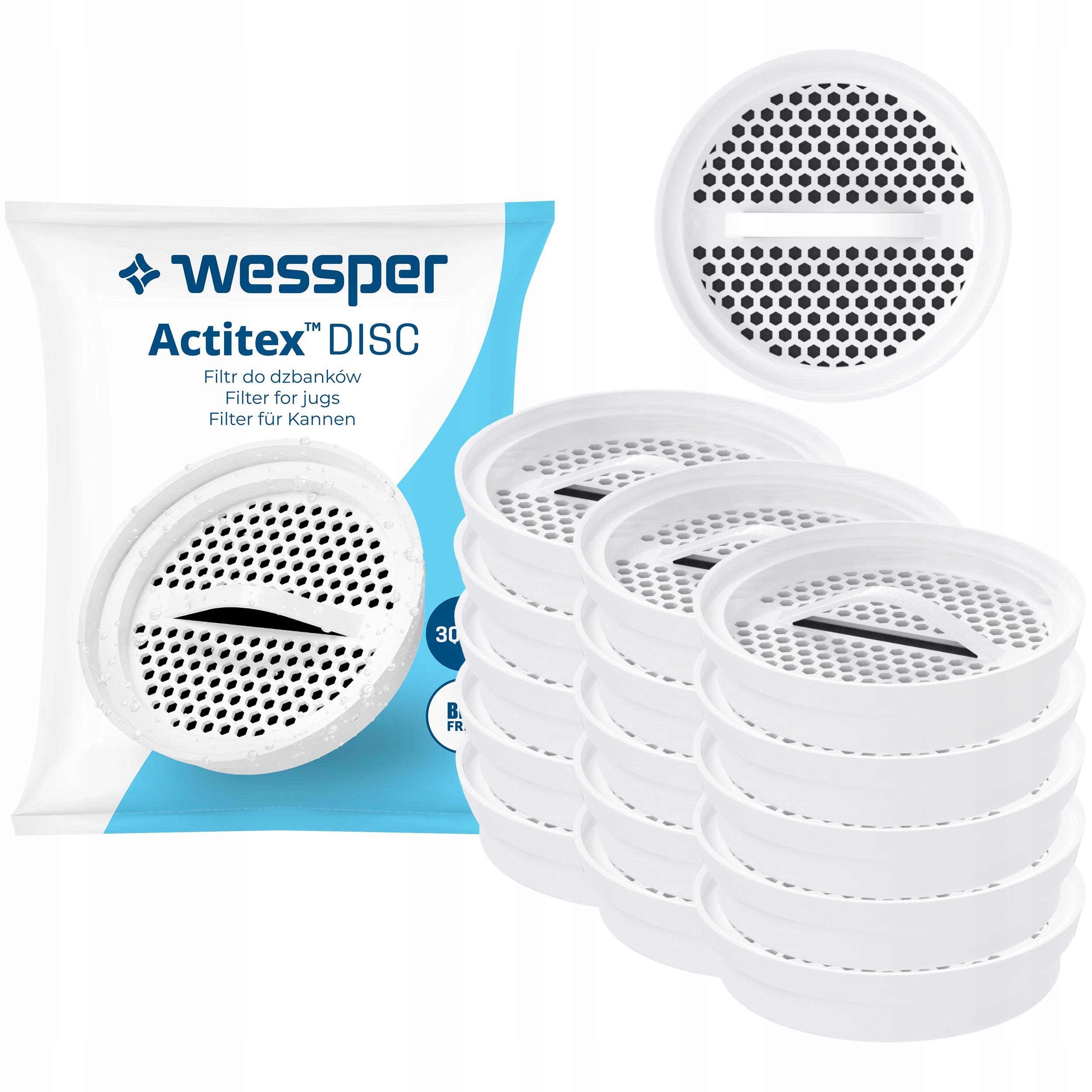 Náplň Wessper do filtrační konvice Aquaphor Brita Wessper Actitex 15x