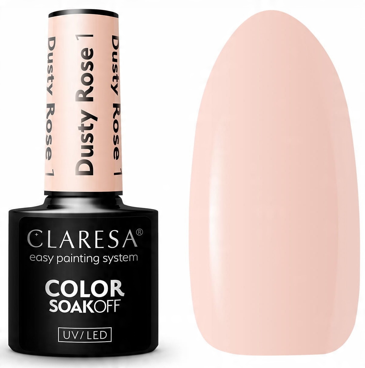 

Lakier hybrydowy paznokci Claresa Dusty Rose 1