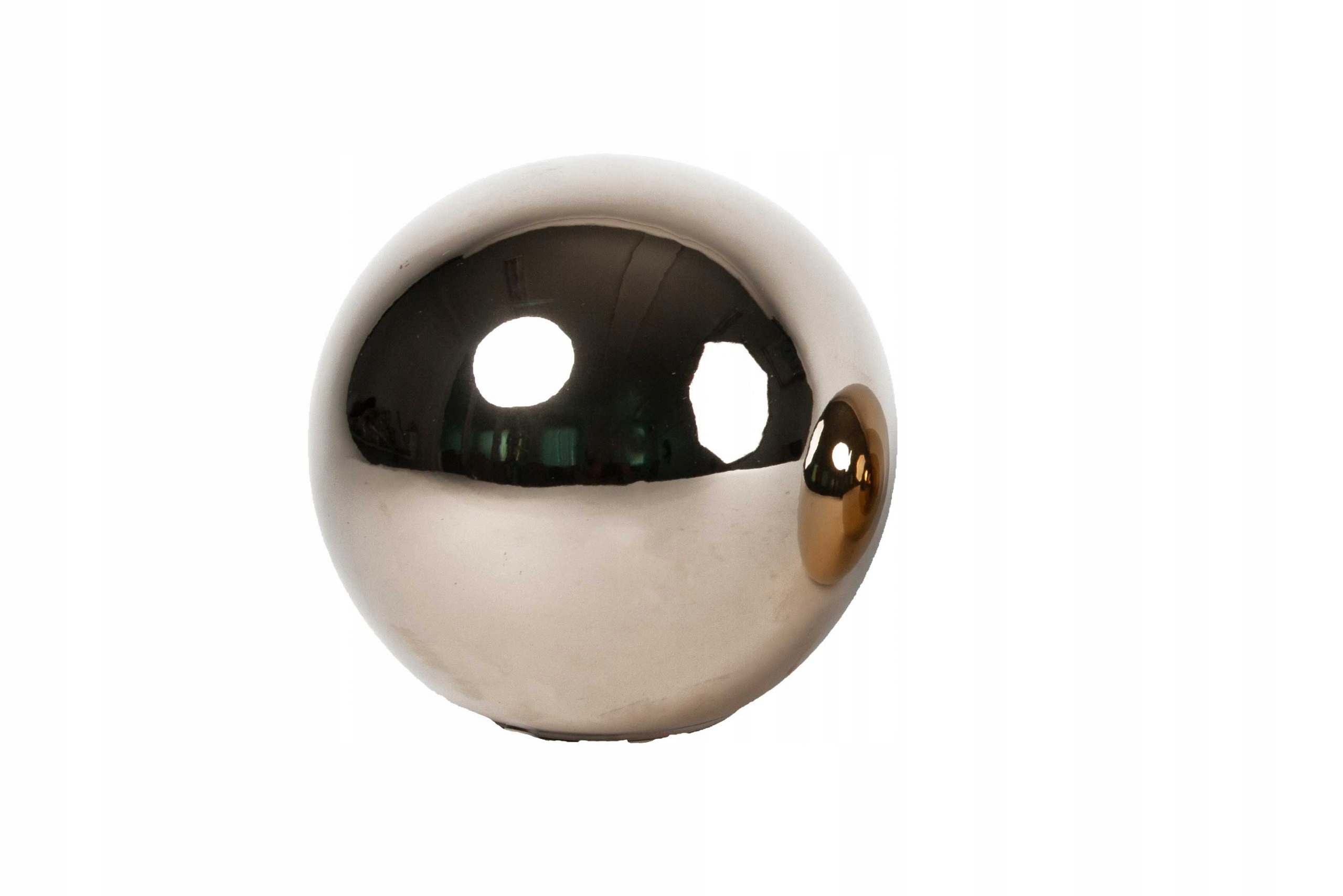 KULA CERAMICZNA LUSTRZANA ZŁOTA 6 CM