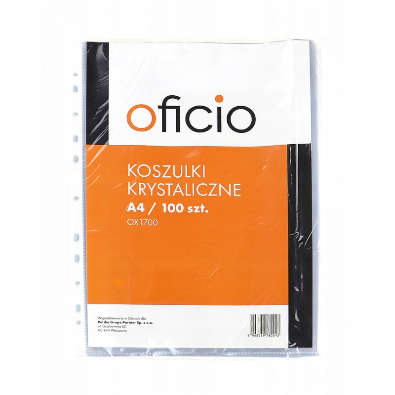 

Koszulki Krystaliczne Oficio A4 Obwoluta W Pudełku