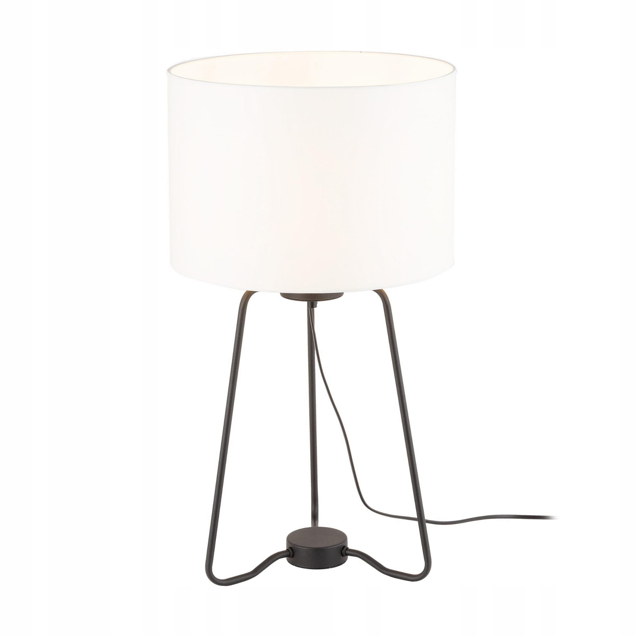 Stolová lampa Tampa čierna s bielym tienidlom