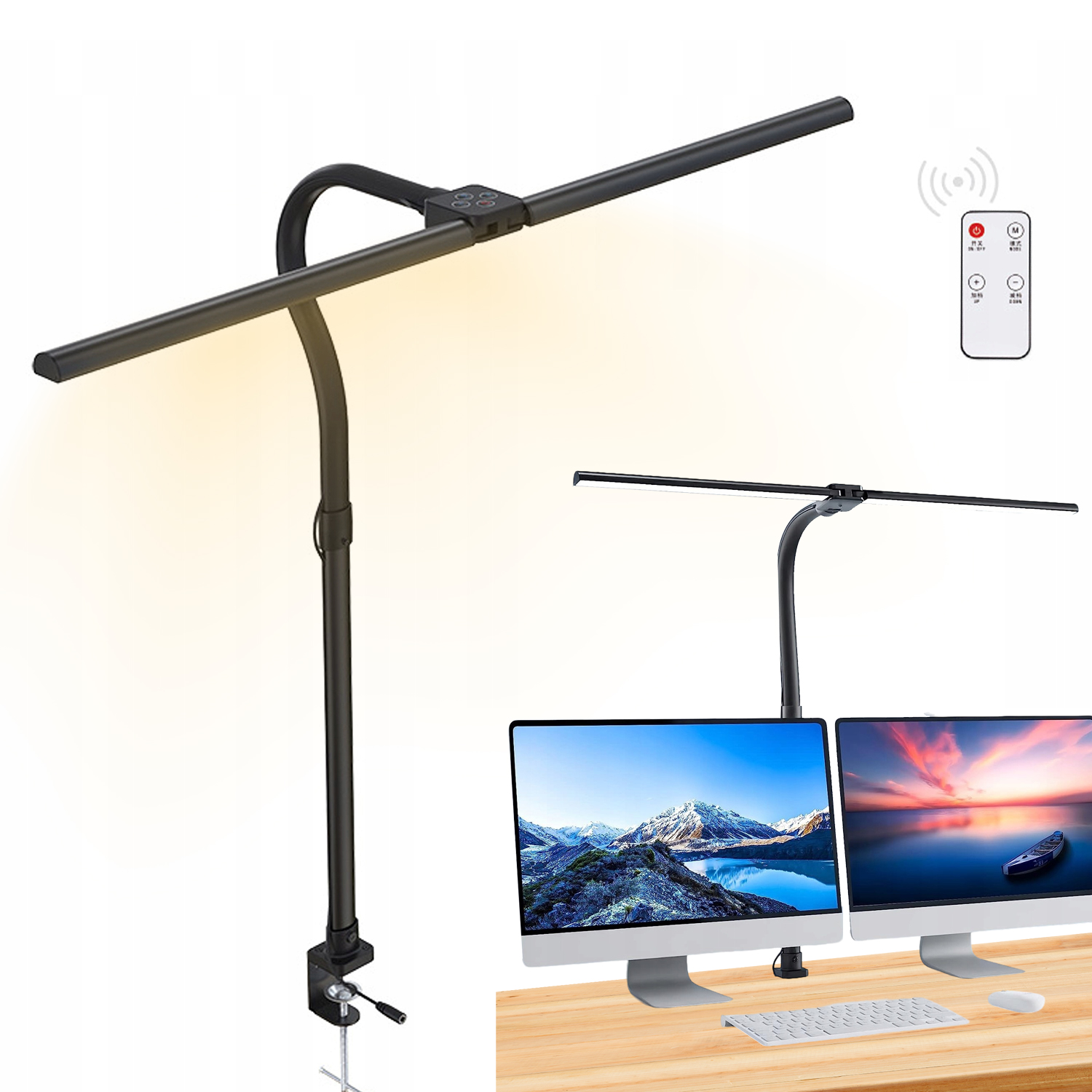 Lampa S Klipem A Dvěma Hlavami 24W Led Pro Čtení Šití 1000LM