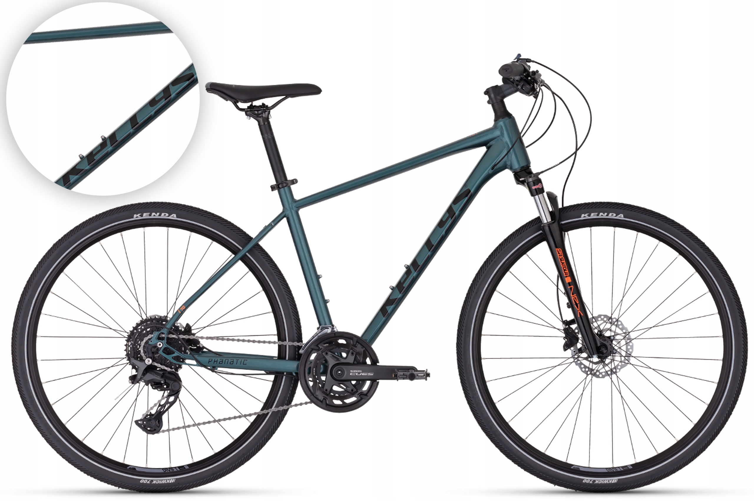 Rower 28" Crossowy Kellys Phanatic 70 rama M 48 cm Pine Green zielony