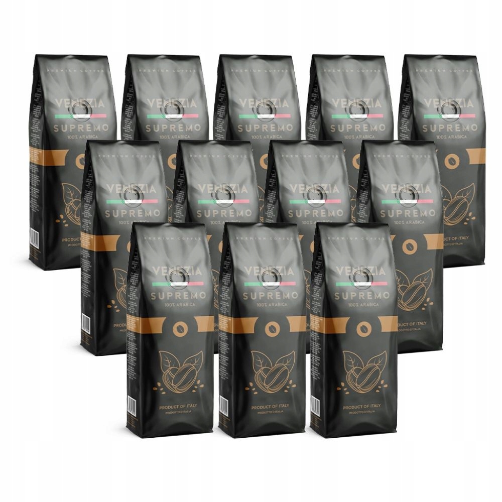 Levně 100% Arabica Káva zrnková Venezia Supremo italská káva 12 kg