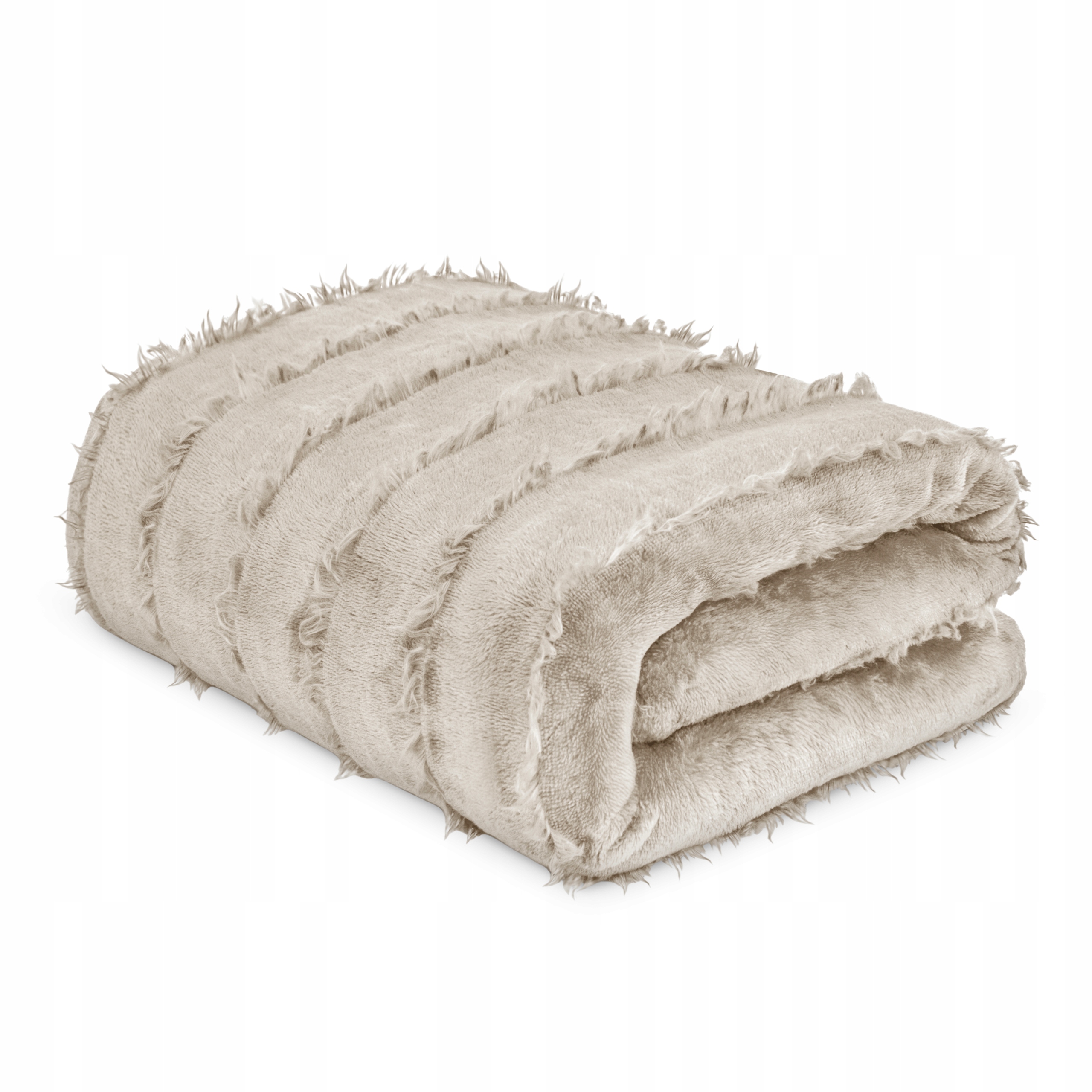 Měkká Teplá Deka 150x200 CM Přehoz Na Postel Jako Dárek Béžová