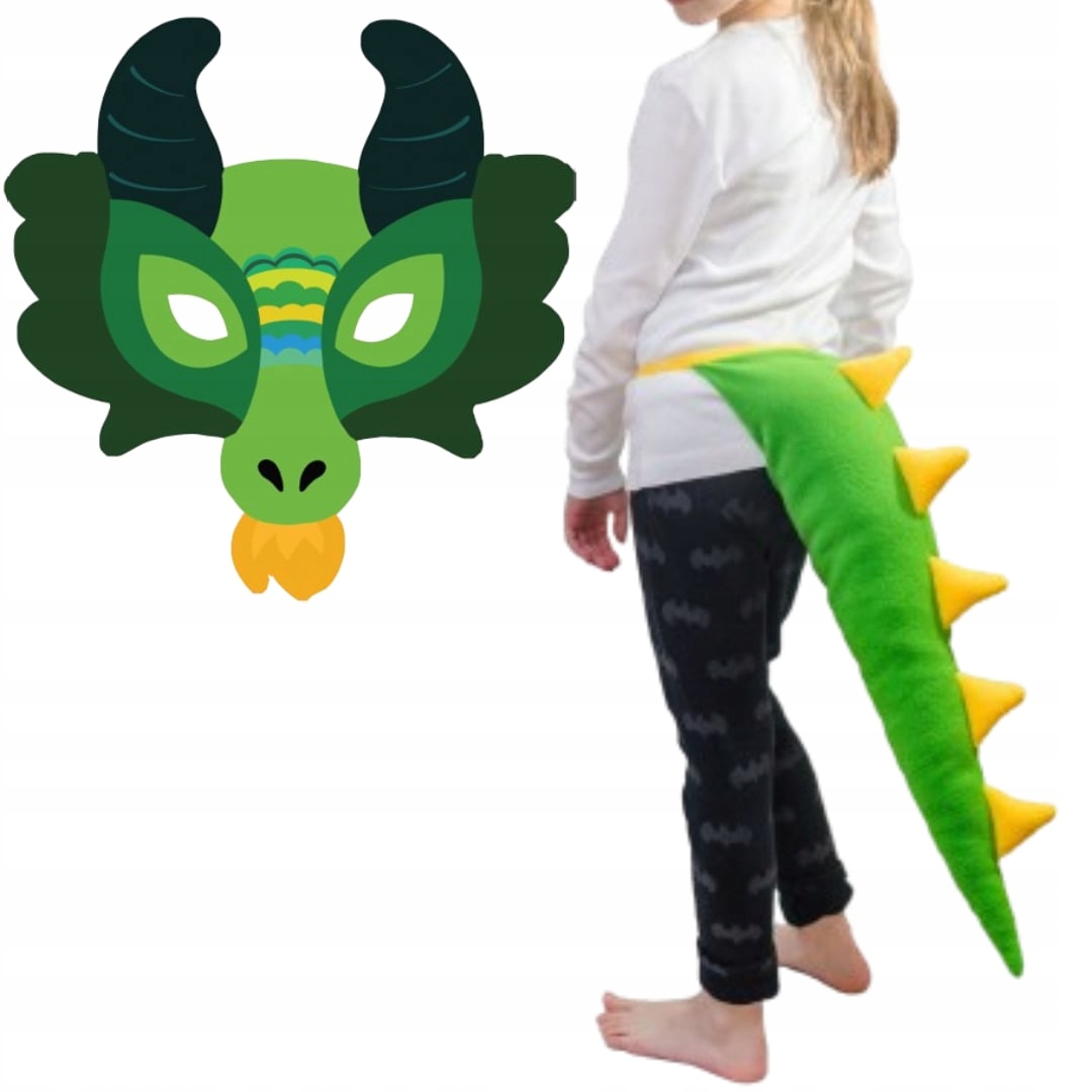 Strój smoka ogon maska