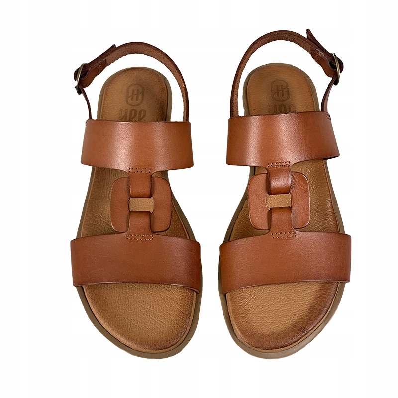 Sandały HEE 24364 brąz skóra R.39 Materiał wkładki skóra naturalna