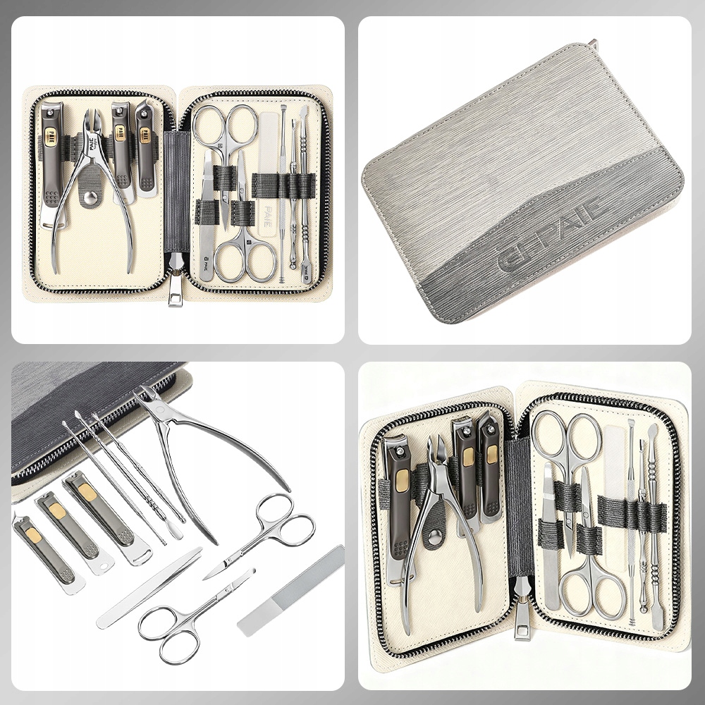 Sada 11EL pro manikúru a pedikúru na nehty akcesoria kleště pinzeta
