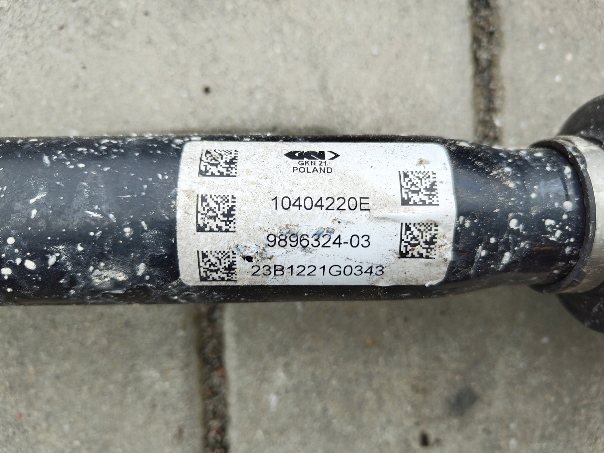 BMW Z4 G29 semi-axis rear part right left 9896324 9896323