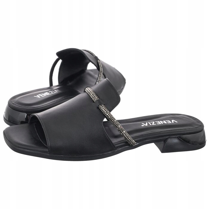 Boty Nazouváky Kožené Dámské Venezia Černé 08-330 Černé