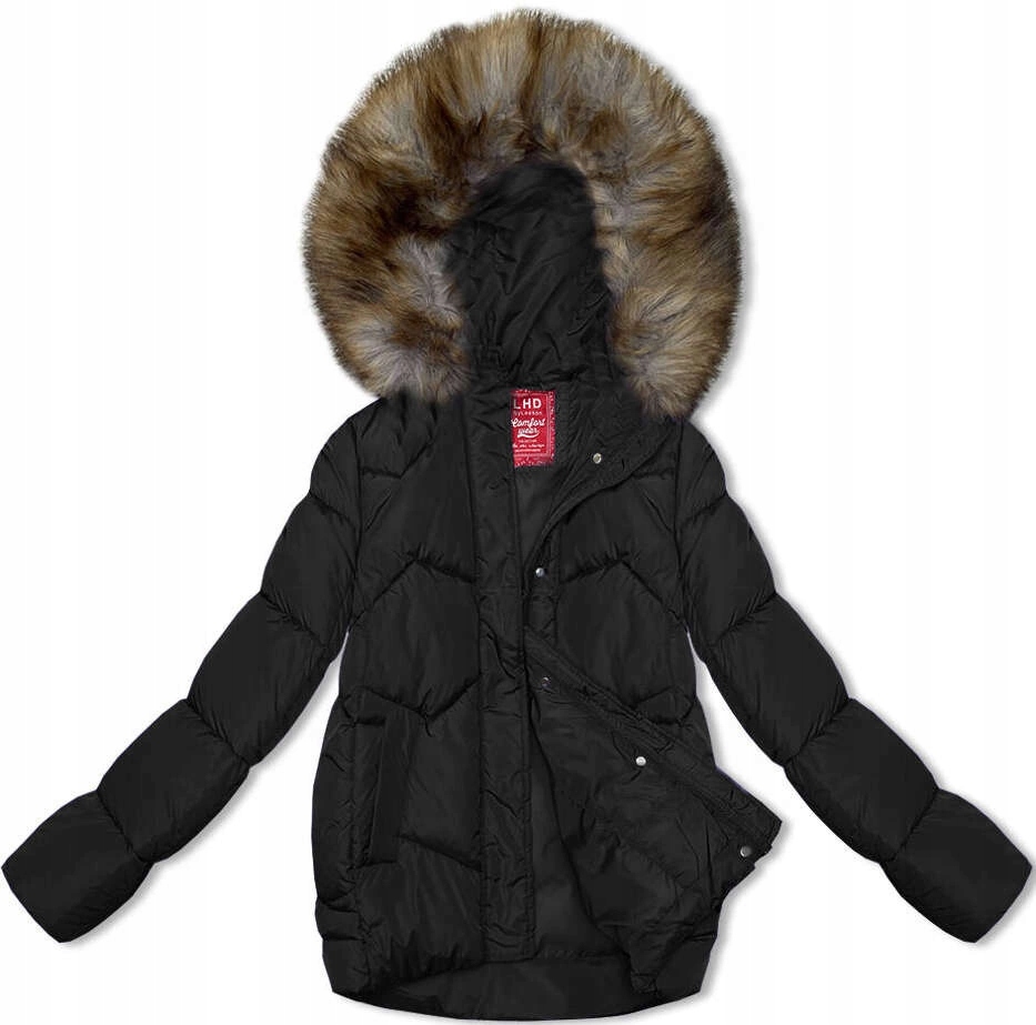 Bunda Kapuce Lhd -23002 Černá XXL (44)