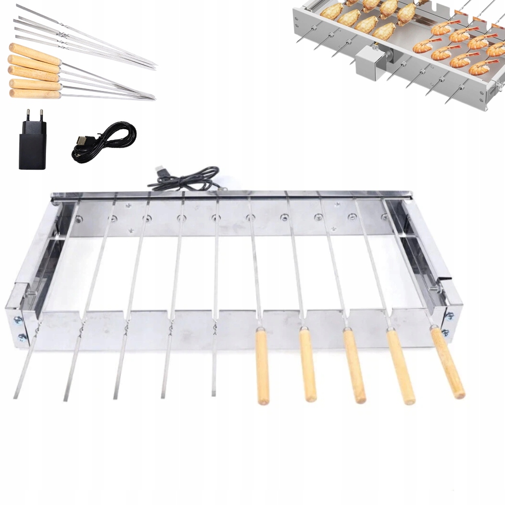 Šamponové Špízy 12 Ks Na Stojanu Inox Grill