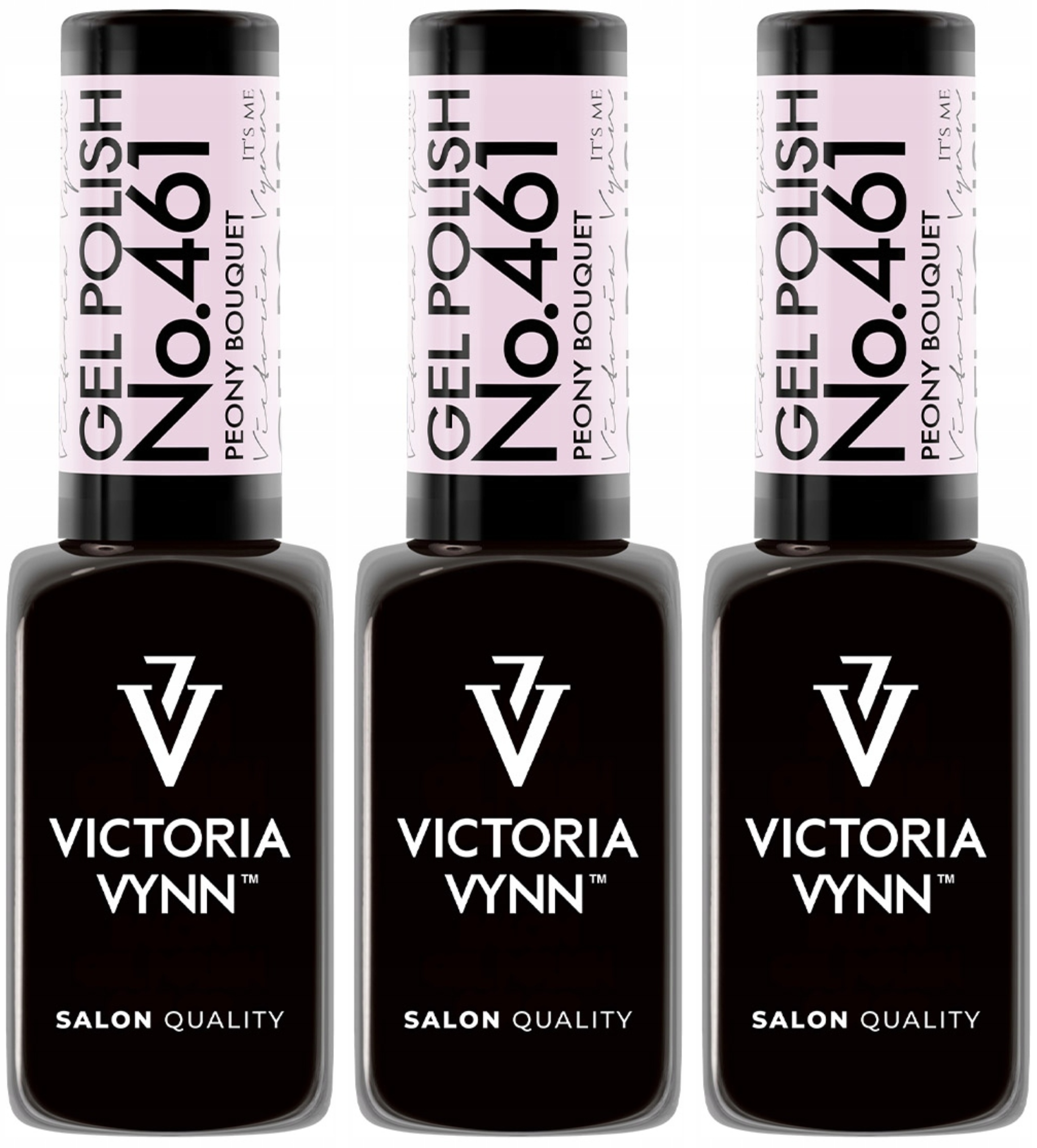 3x Victoria Vynn Hybridní lak na nehty Růžový 461 Peony Bouquet 8 ml
