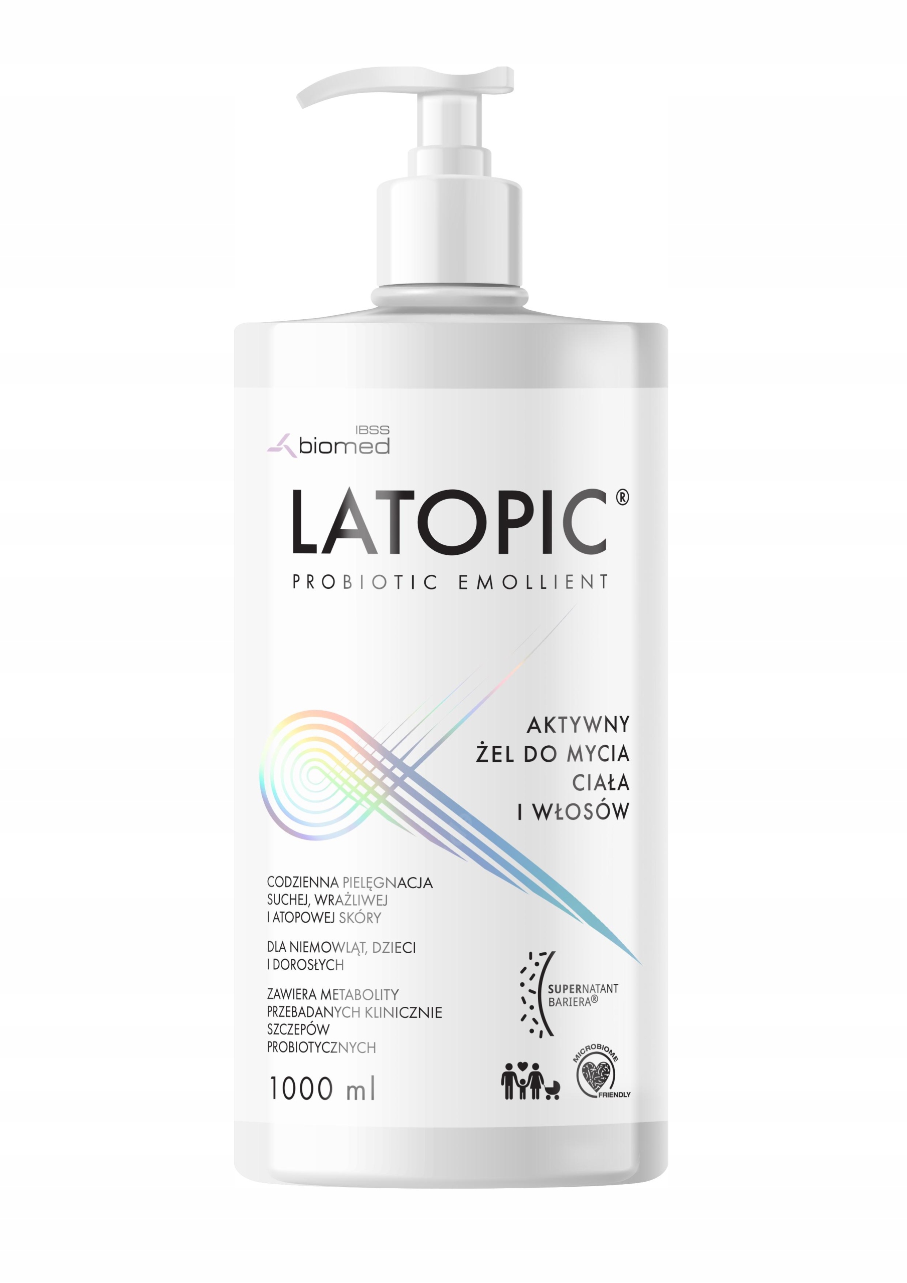 

Latopic Żel do mycia ciała i włosów 1000ml