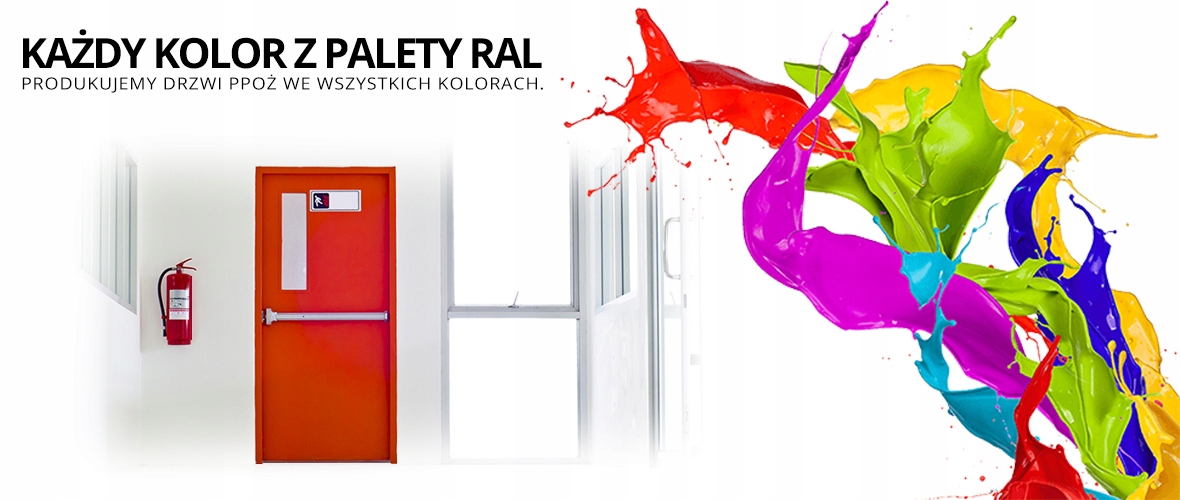 Drzwi Dwuskrzydłowe Przeciwpożarowe 180P EI60 PPOŻ Typ pełne