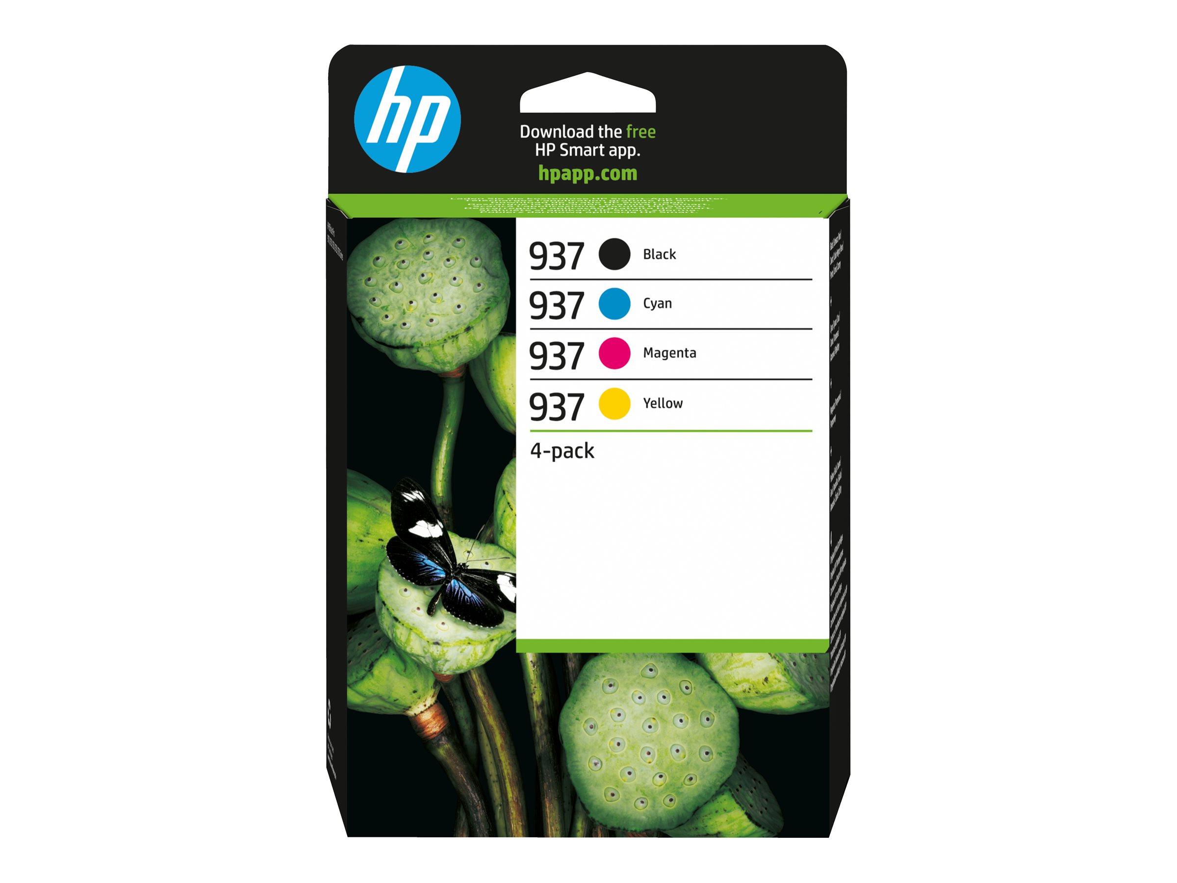 Hp 937 Cmyk Original Ink Cartridge 4-Pack