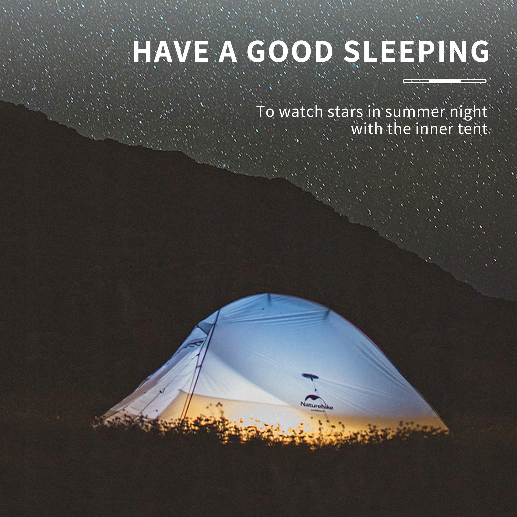 NATUREHIKE Cloud Up 2 Namiot Ultralekki 2 Osoby 3-4 Sezony Camping — miniatura 8