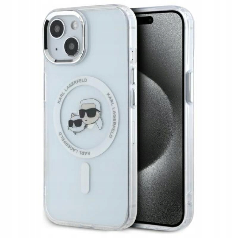 Karl Lagerfeld MagSafe – Pouzdro pro iPhone 15 (bílé)