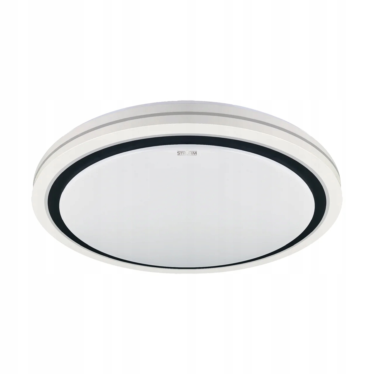 Stropné svietidlo Led 48 W, stmievateľný, Ø48 cm, bielo-čierny, Struhm