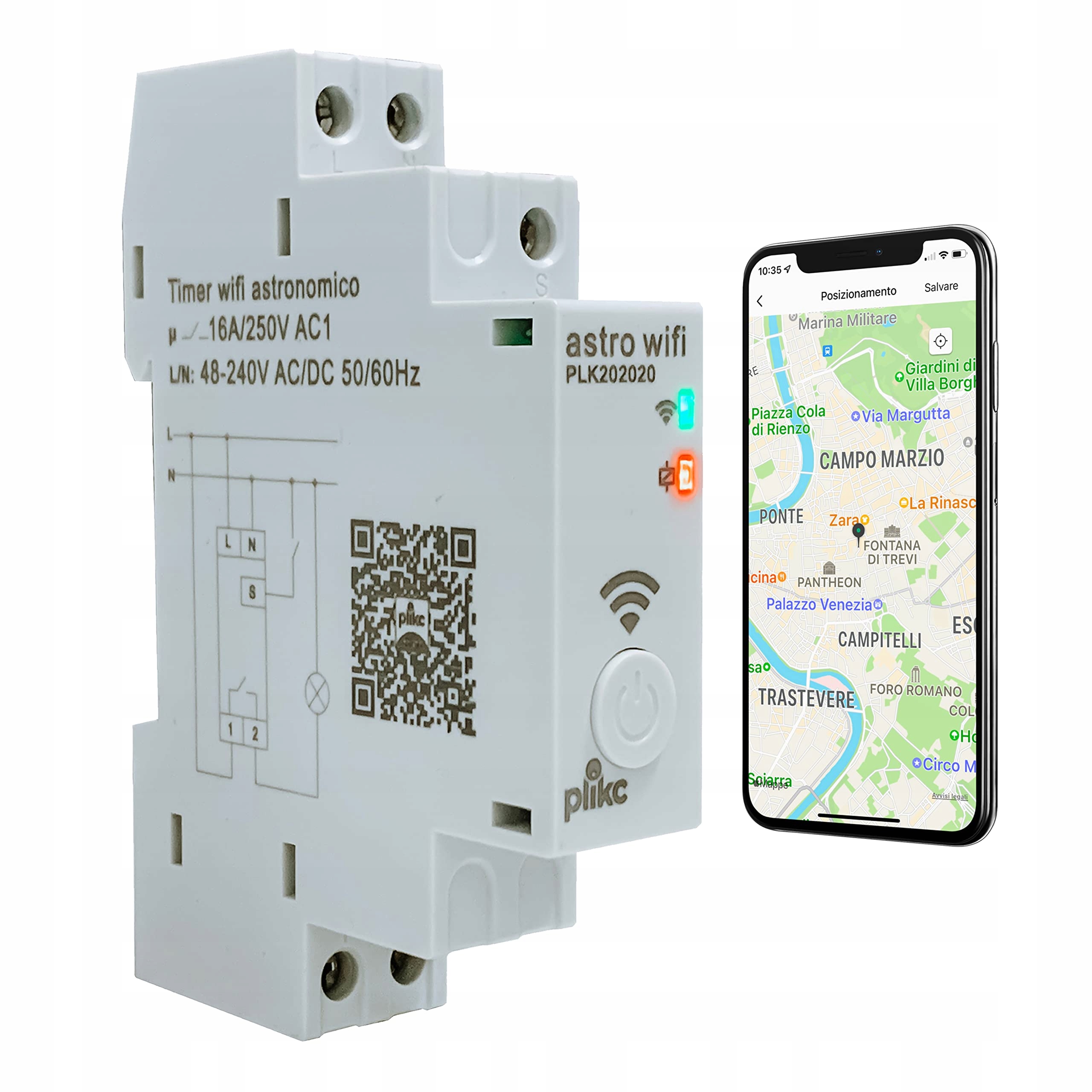 Astronomický přepínač času – denní/týdenní – multifunkční Wifi