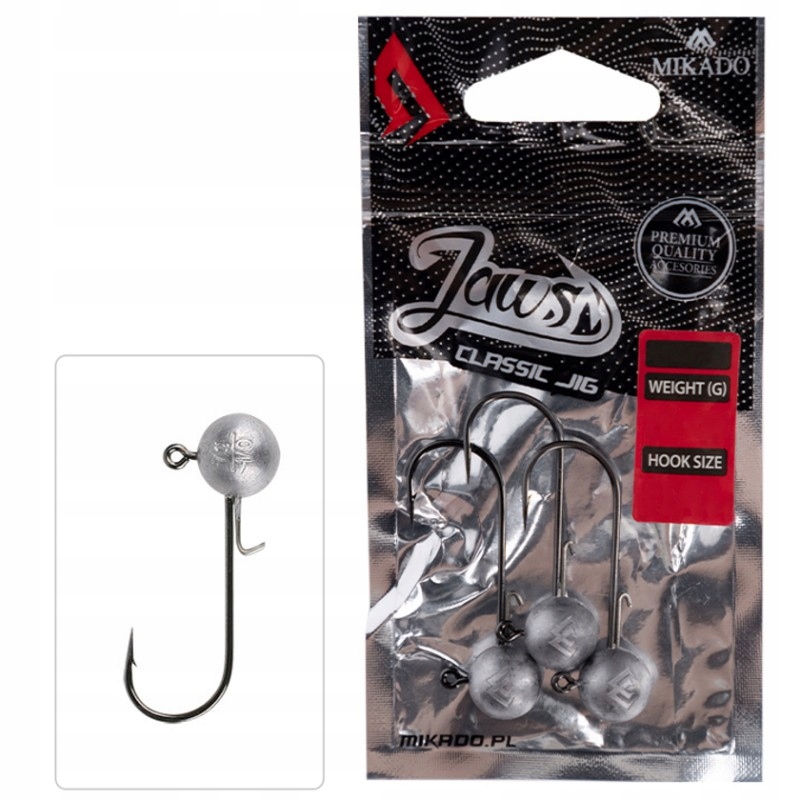 

Główka Jigowa Mikado Jaws Classic 7g 2/0 Bn 3szt.