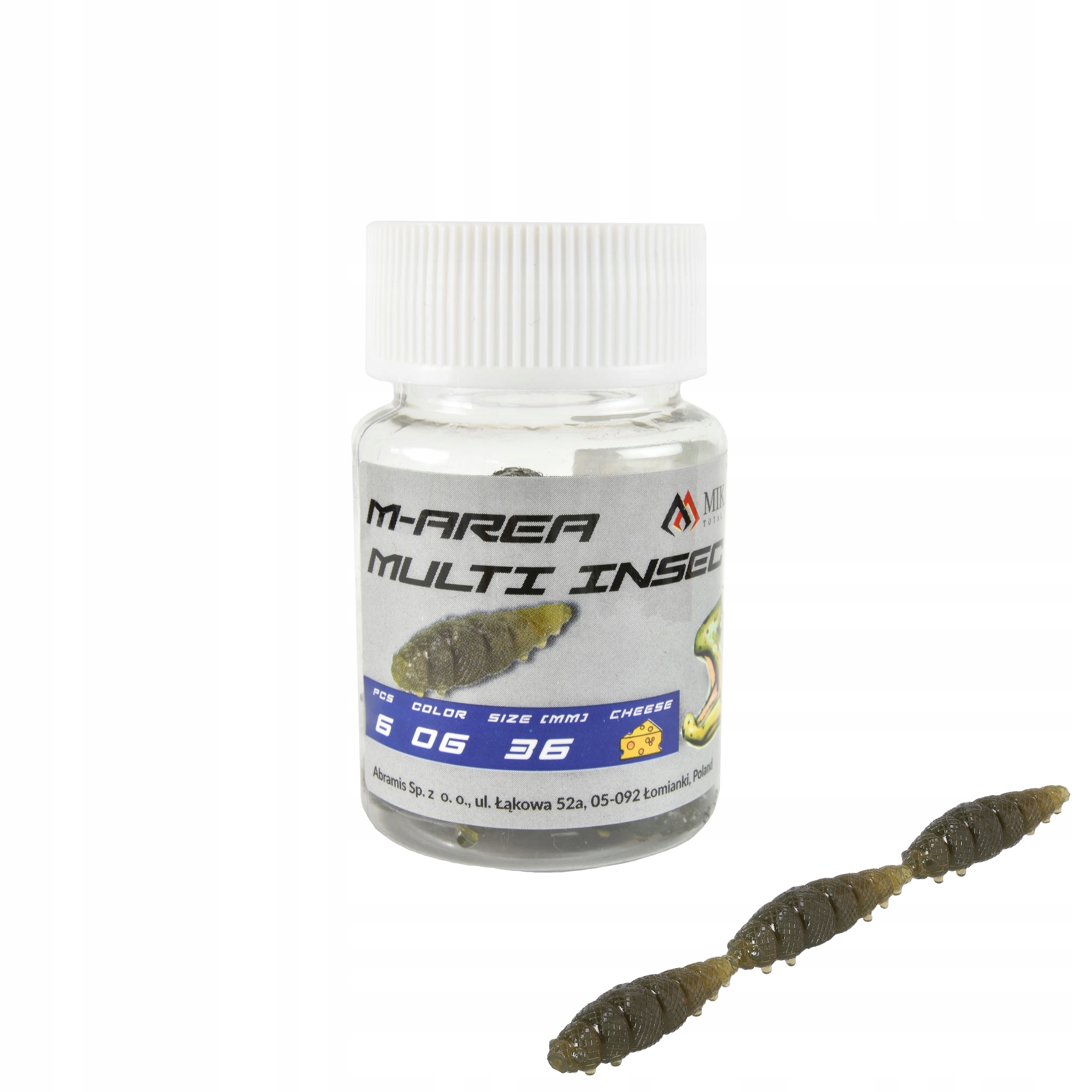 Przynęta Mikado M-Area Multi Insect olive green 18szt. pstrąg okoń białoryb