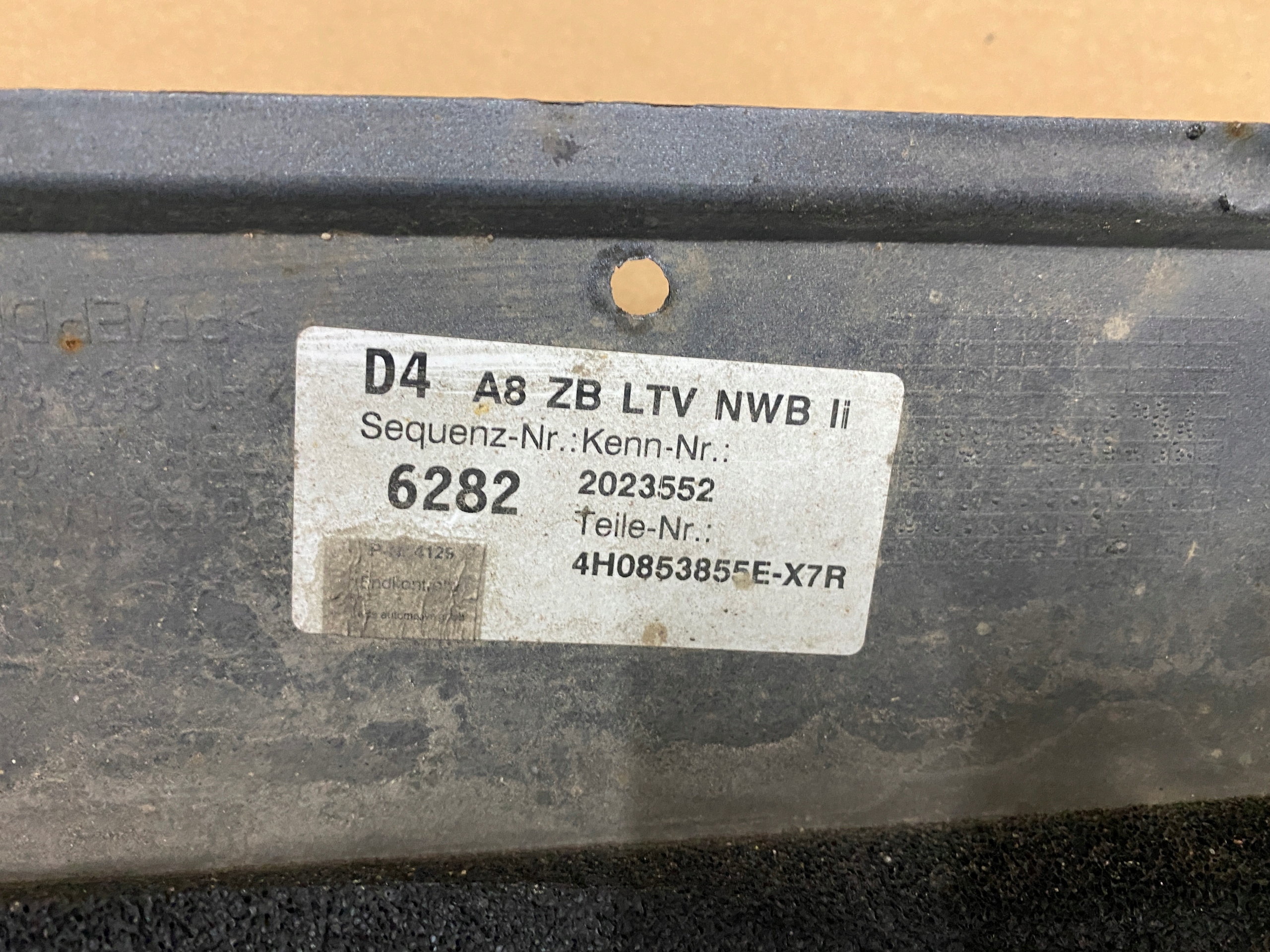 AUDI A8 4H D4 moulding cap threshold left LX7R