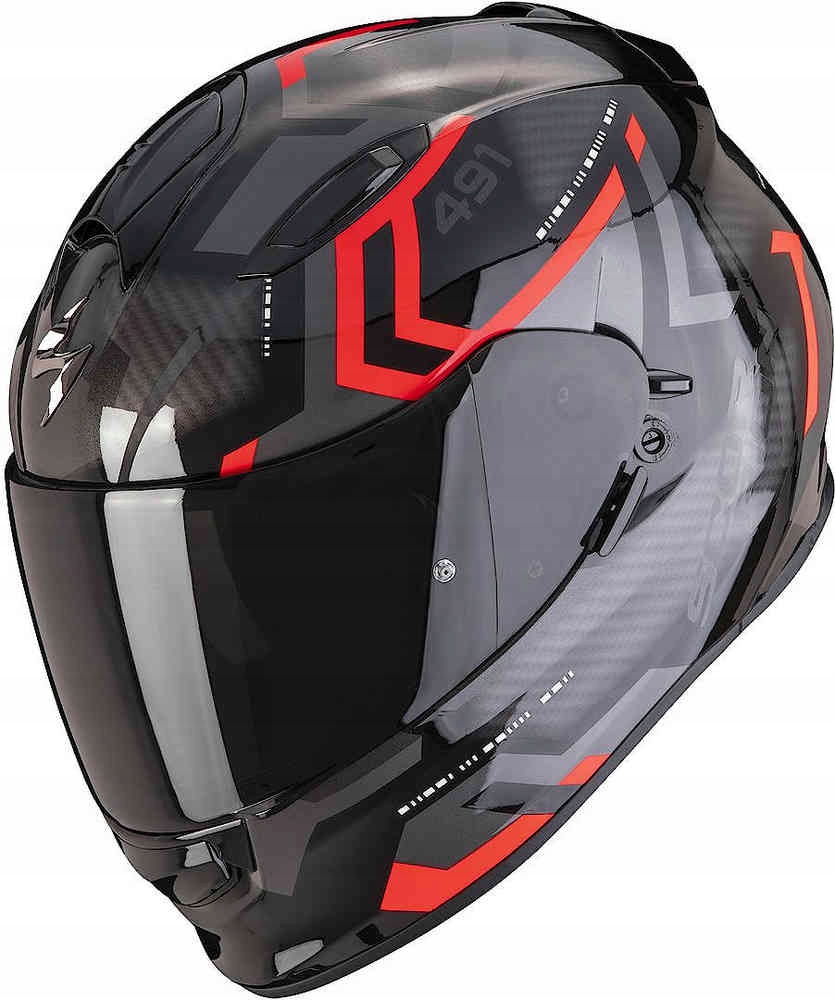 KASK SCORPION KASK EXO-491 SPIN BLACK-RED XS EAN (GTIN) 3399990093572