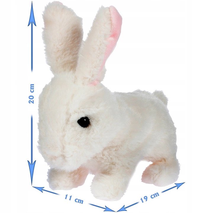 Iepurașul de pluș BUNNY JUMPS Emite sunete Vârsta copilului 3 ani +