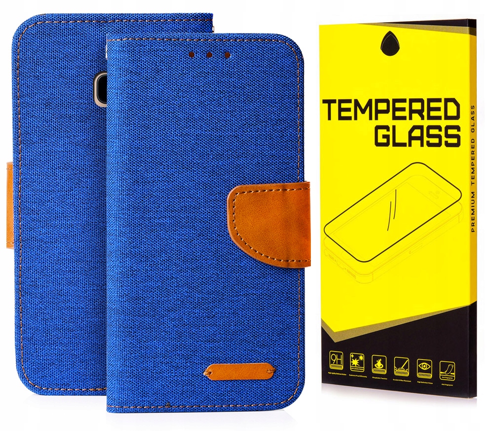 

Etui Portfel Canvas Do Samsung Galaxy J4+ Szkło