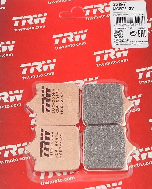 KLOCKI HAM PRZOD TRW LUCAS KTM LC4 690 SMC R 12