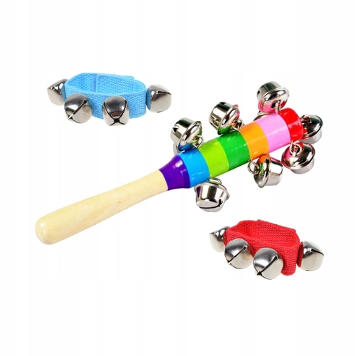 DREWNIANE INSTRUMENTY ZESTAW DLA DZIECI CYMBAŁKI Stan opakowania oryginalne