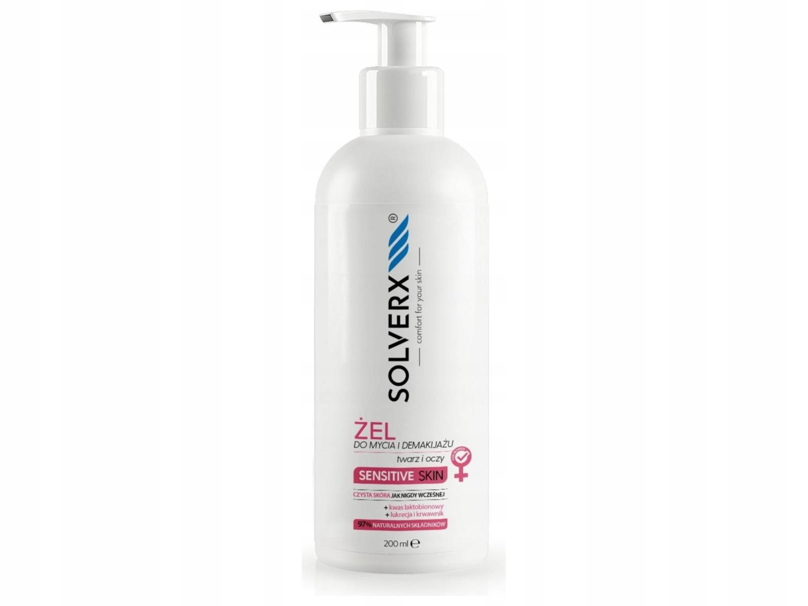 

Solverx Sensitive Skin żel do mycia twarzy 200 ml