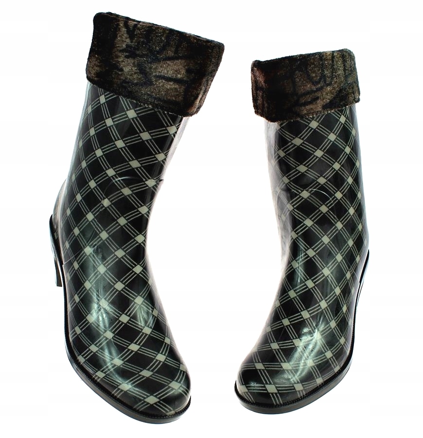 KOZAKI KALOSZE OCIEPLANE BUTY DAMSKIE WODOODPORNE 5882 roz. 38 Długość wkładki 24 cm