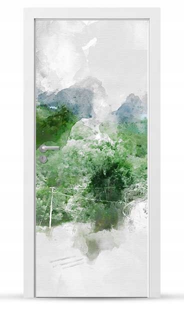 Okleina nálepka na vnější dveře Nábytková samolepicí Snadné Lepení