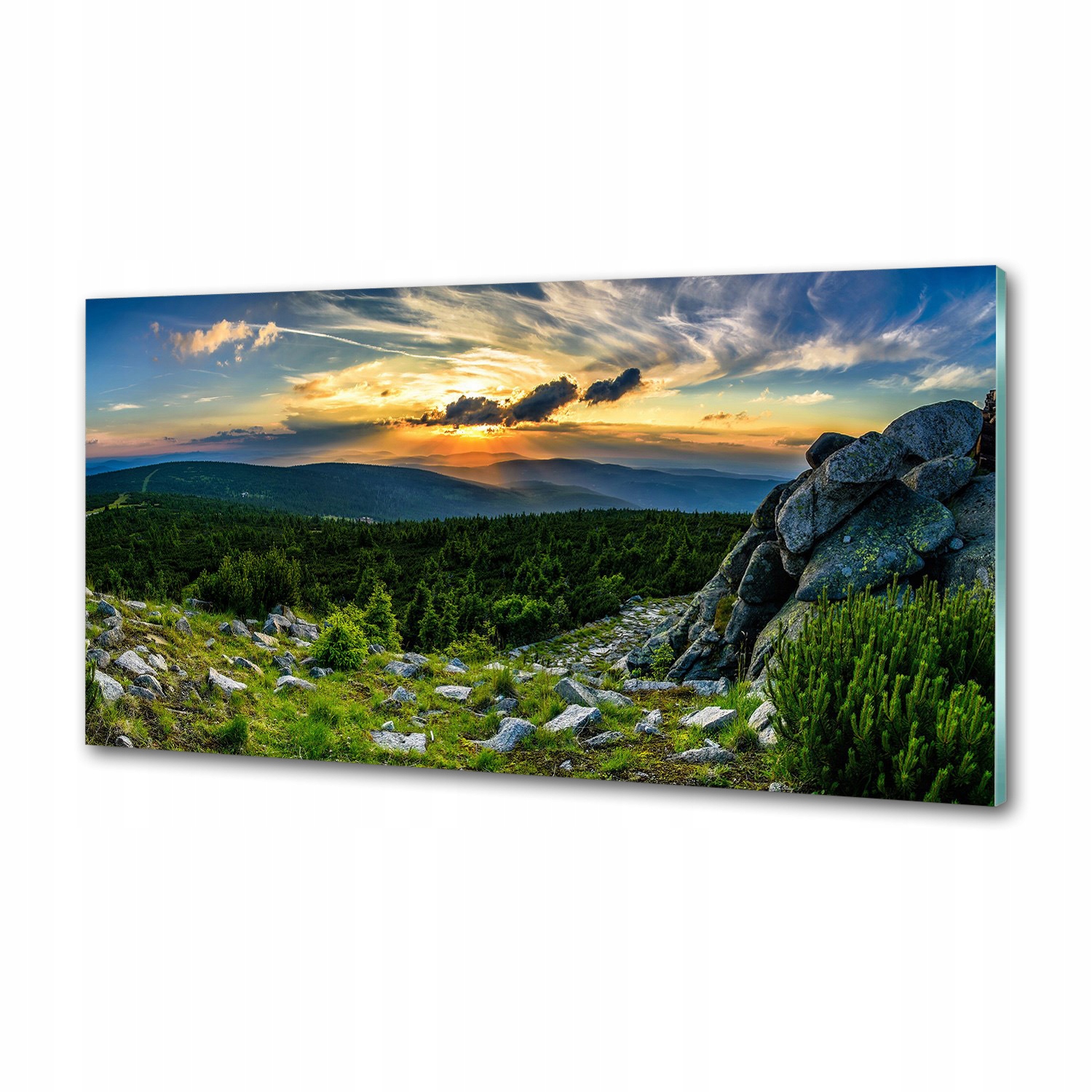 Panel do kuchyne Horská panoráma 100x50 cm Lepidlo