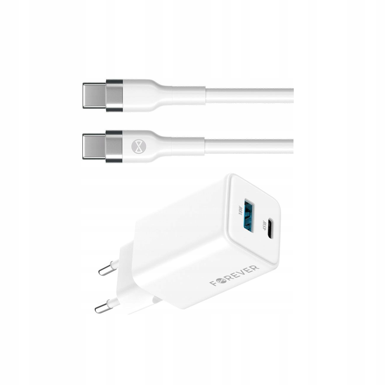 Szybka ładowarka GaN 45W 2 wejścia z kablem 2m do Samsung Galaxy A30s