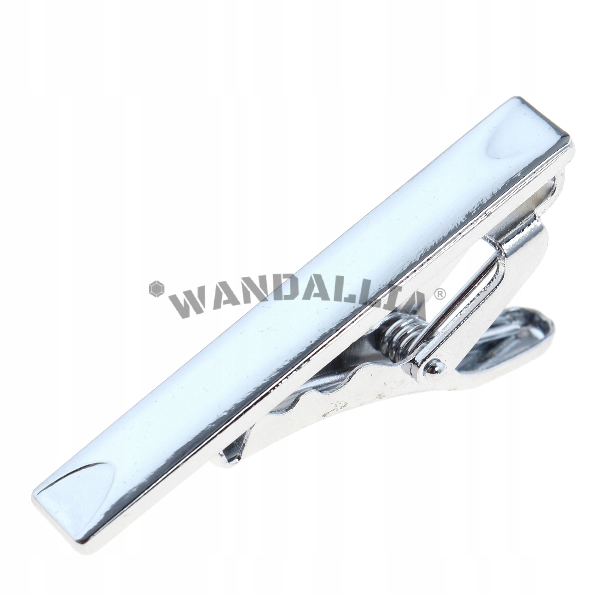 WANDALLIA Spinka do Krawata SP-KR-20 Klasyczna Srebrna dł.4cm EAN (GTIN) 5906228205720