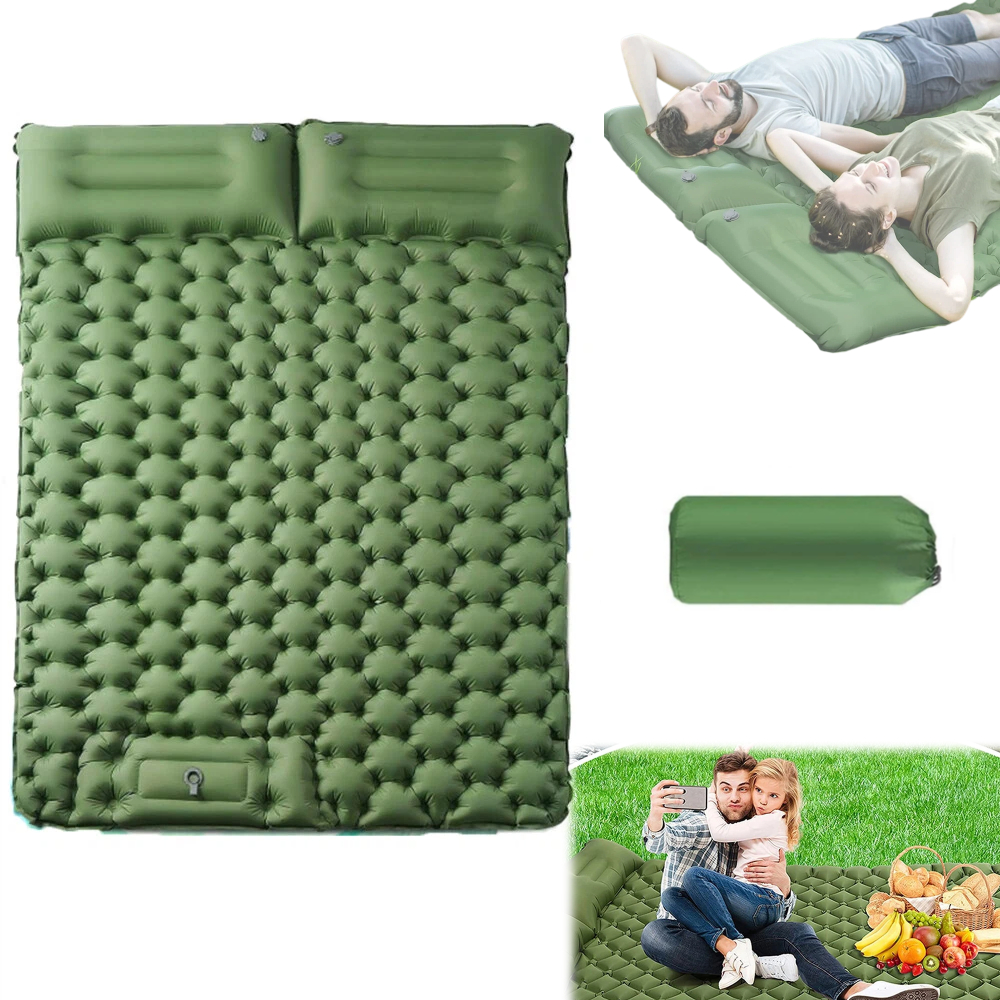 Dvojitá Samonafukovací Karimatka Kempingová Pro 2 Osoby Matrace