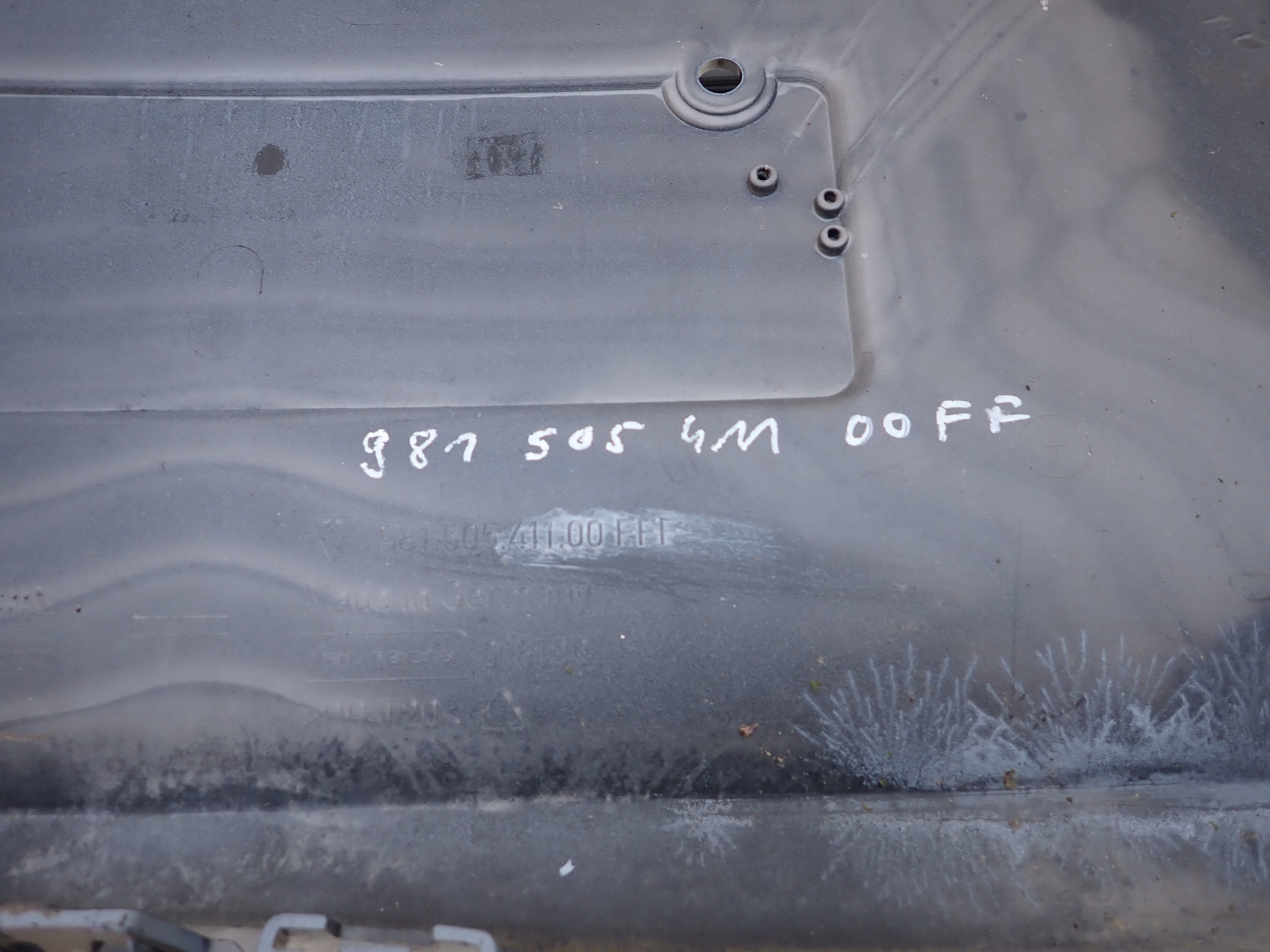 PORSCHE CAYMAN BOXSTER 981 bumper rear part rear 981505411