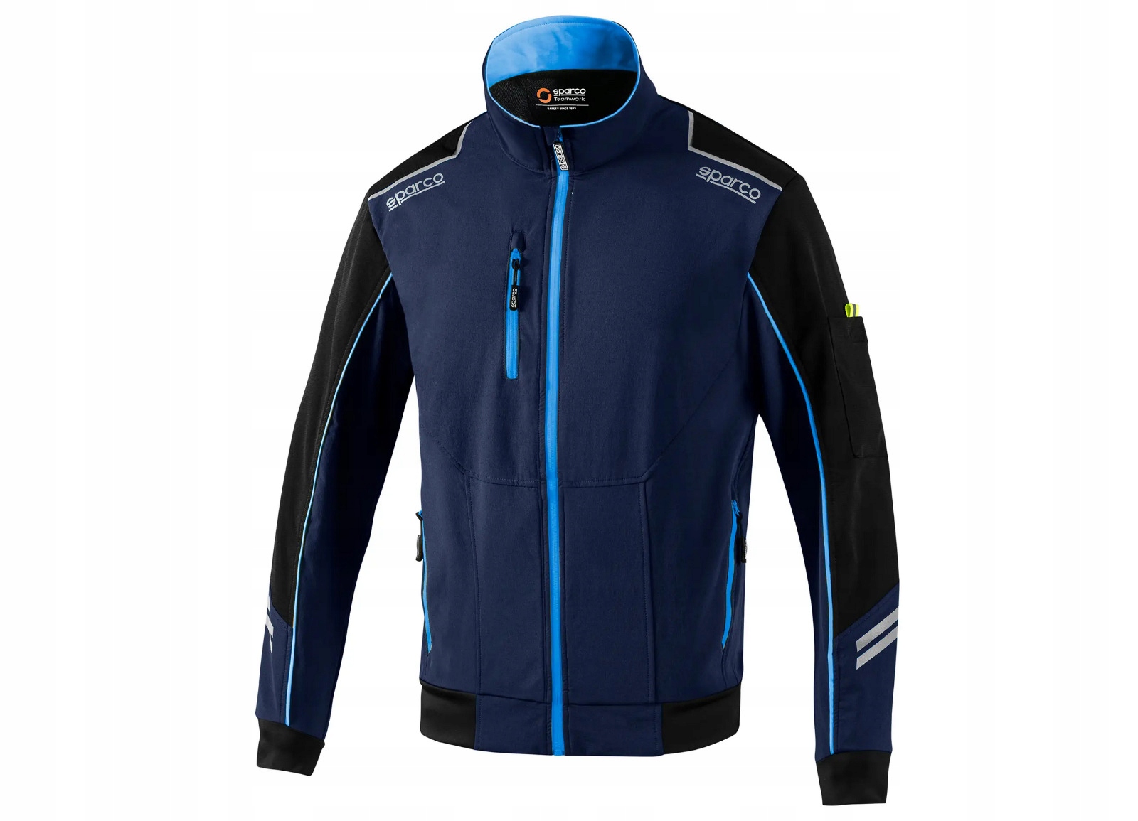 Sparco technická softshell ľahká bunda, farba modrá-tmavo modrá, veľkosť M