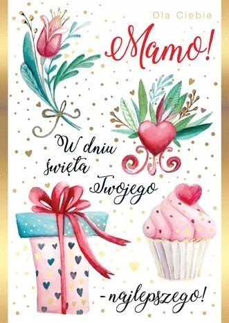 

Kartka dla Mamy z życzeniami lux PP1972