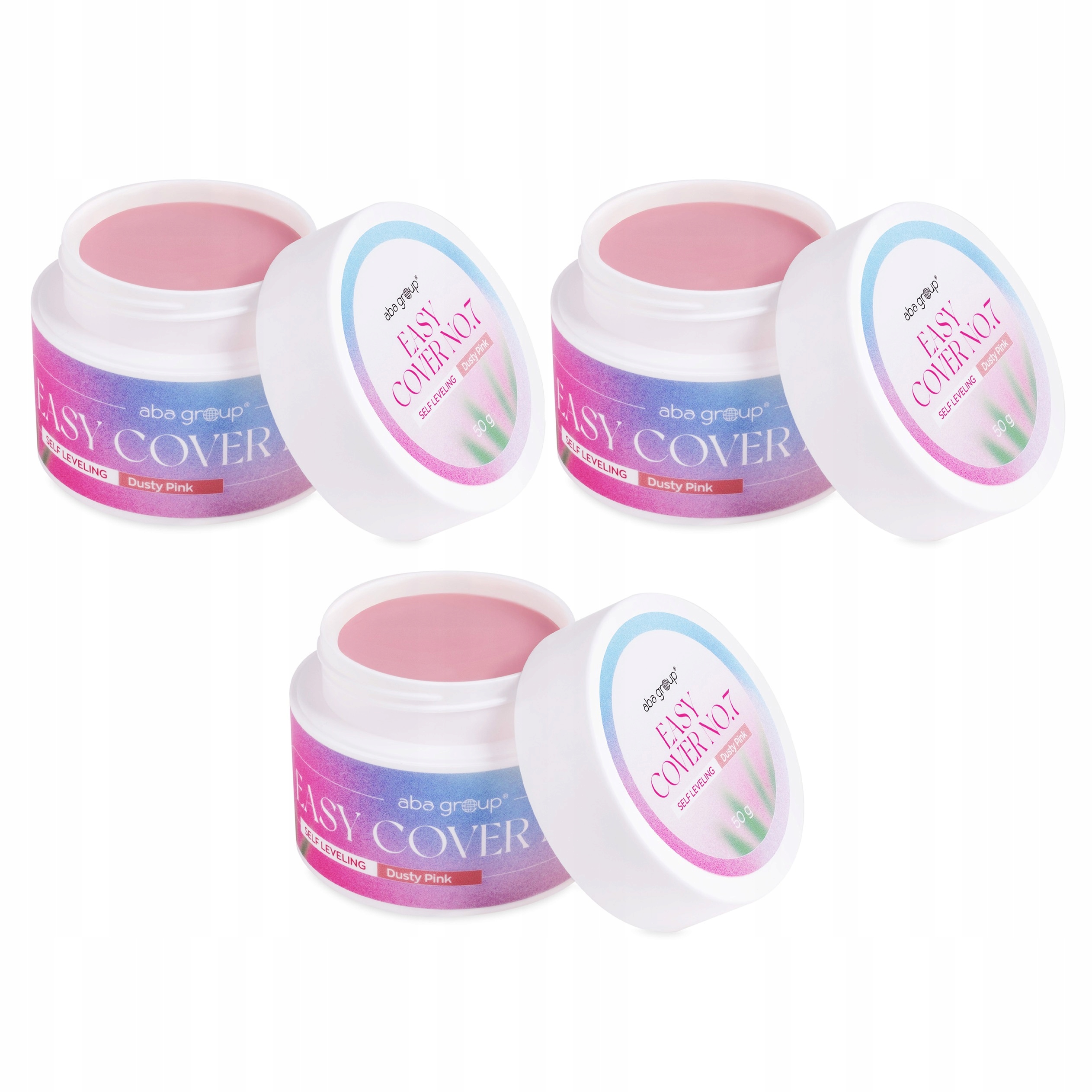 Żel Budujący do Paznokci Samopoziomujący Nr 7 Dusty Pink Aba Group