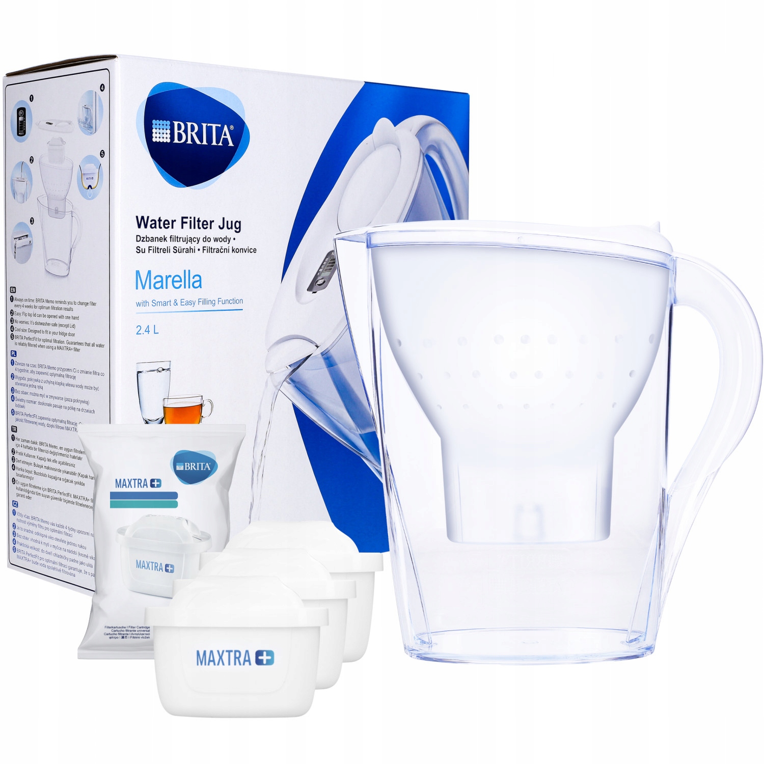 

Dzbanek Brita Marella Cool 2,4L+3 wkłady Maxtra